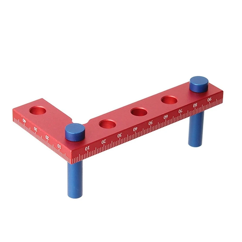 

A96I-Square Center Finder, Positioning Square, Square Center Marking Finder Tool, Compact Size Square Center Scriber Tool