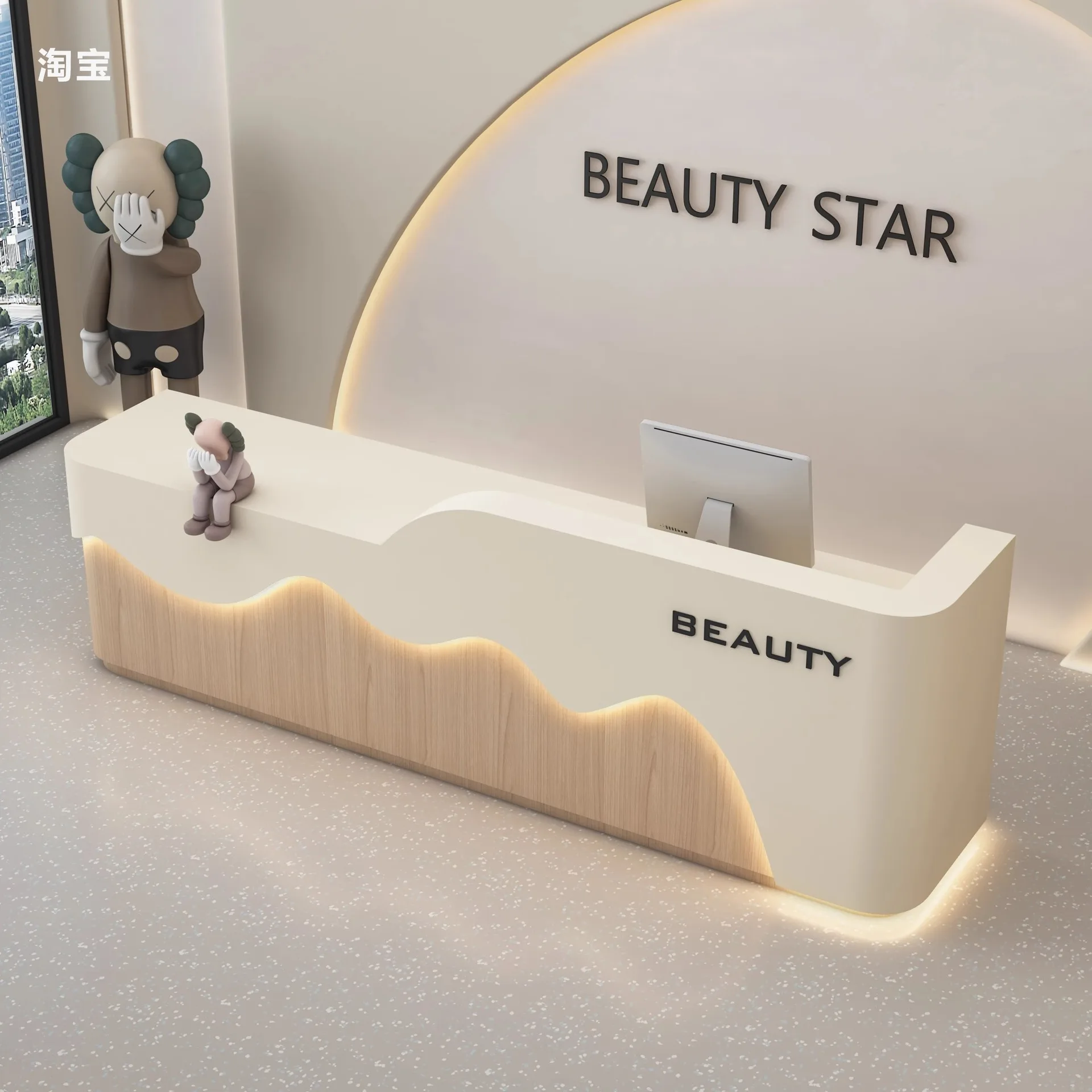 Beauty salon checkout page Clothing store New bar Barber shop Training institution Reception desk
