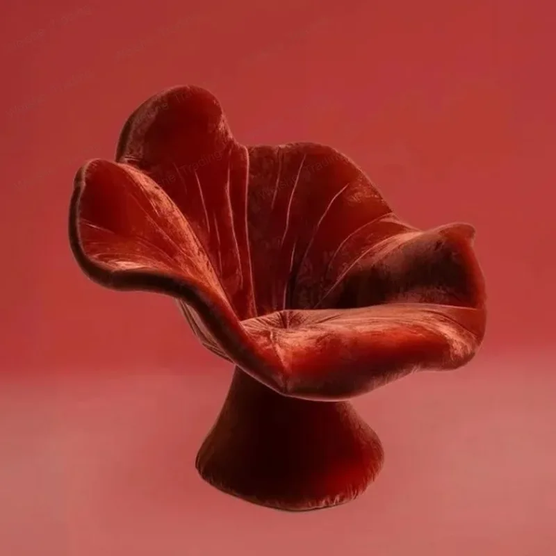 Art petal chair designer fiberglass special-shaped flower shape leisure chair model room hotel single chair