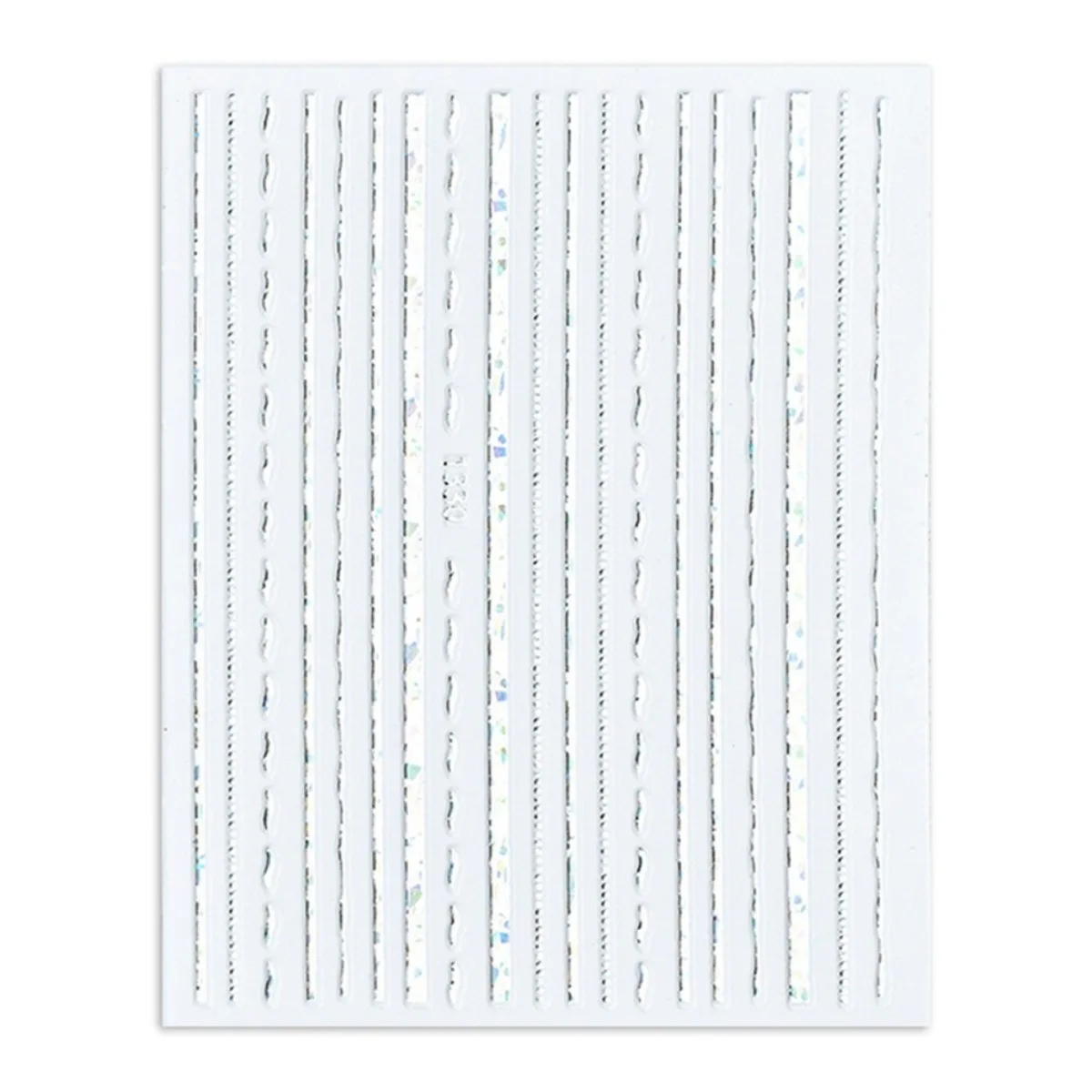 Line Nail Art Sticker Classic Pattern Spot Rose Gold Rainbow Laser Gold Design Nail Decoration Decals