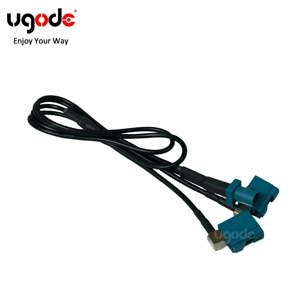 Ugode-Carro GPS Antena Divisor Cabo, Vídeo Áudio, Mídia Sistema de Navegação, BMW, Benz, Audi, Tela Android