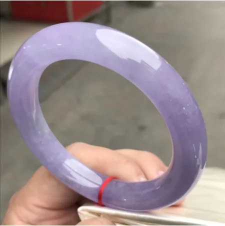 Send Certificate 100% Grade A Jadeite Myanmar Purple Jade Round Bangle Women Fine Healing Jewelry Burma Certified Jades Bangles