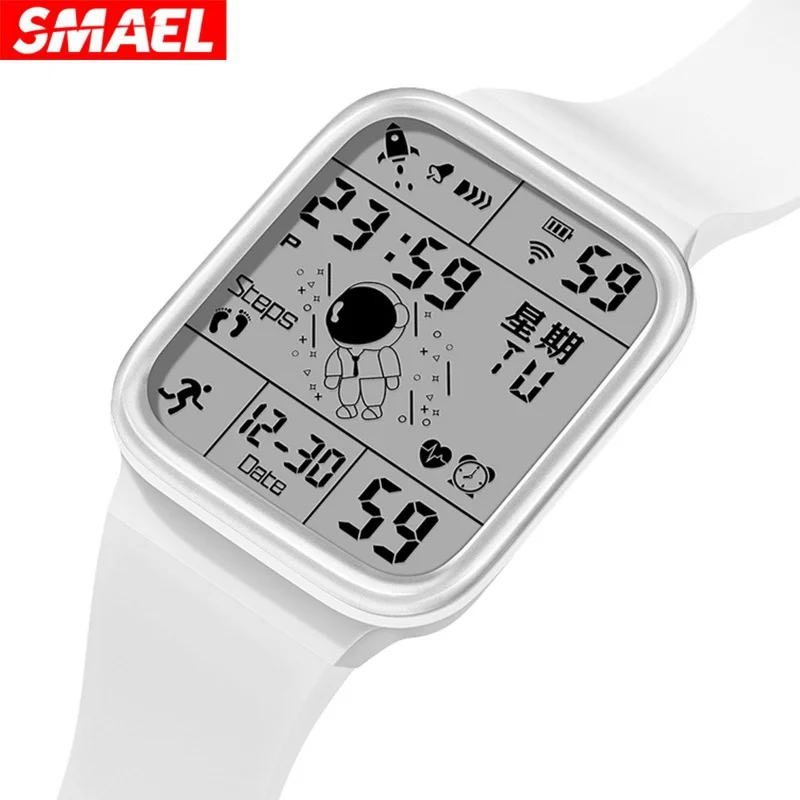 Smael Smael jam tangan elektronik baru yang terlihat baik jam tangan elektronik luar ruangan pelajar kedap air multifungsi