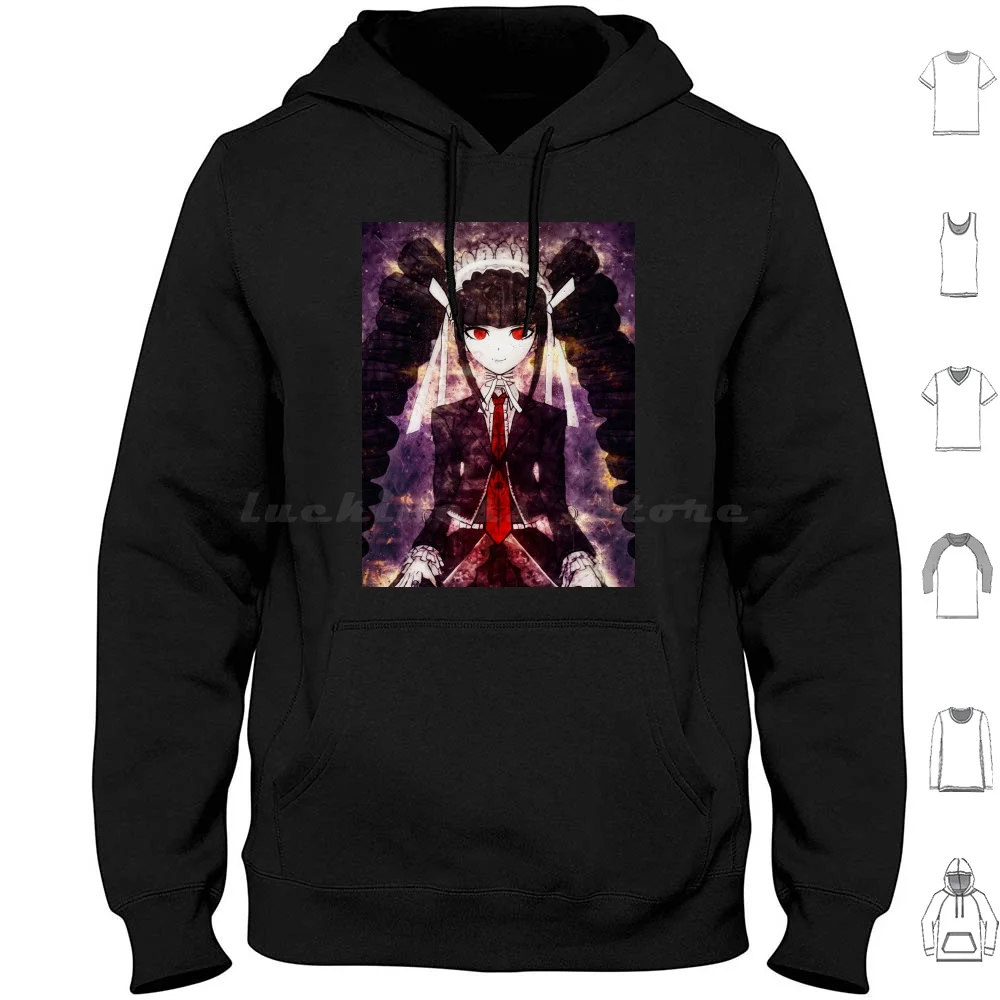 Celestia Ludenberg Danganronpa Anime Girl Hoodies Long Sleeve Anime Manga Japan Game Danganronpa Monokuma Chiaki