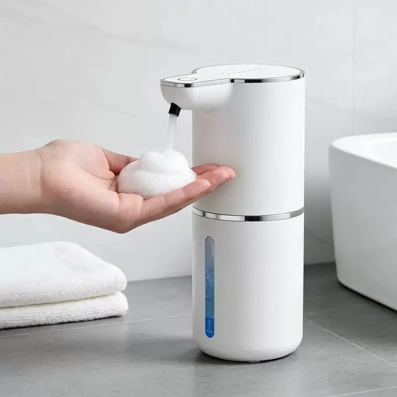 Automatic Foam Soap Dispensers Bathroom Smart Washing Hand Machine With USB Charging White High Quality ABS Material