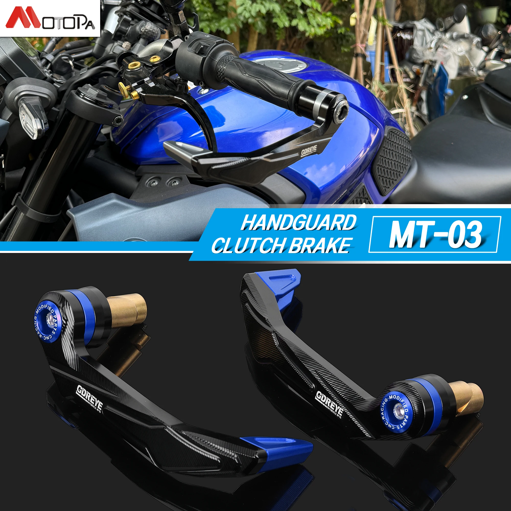 NEW Motorcycle MT03 Thick aluminum Grips Guard Brake Clutch Levers Guard Protector For MT03 MT-25 MT-125 MT-10 MT-15