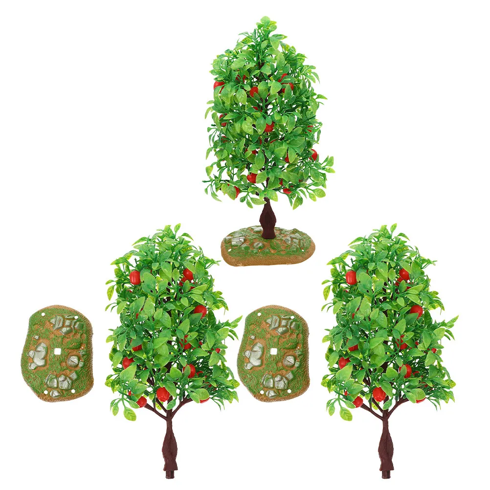 3Pcs Model Railway Trees Mini Decoration Tree For Art Teacher Sand Table Realistic Simulation Train Scenery Fairy