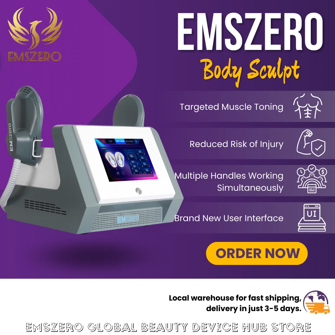 

EMSZERO RF EMS Muscle Stimulator Machine Slimming Machine HI-EMT Body Sculpting Fat Reducing Machine 6500W 200hz