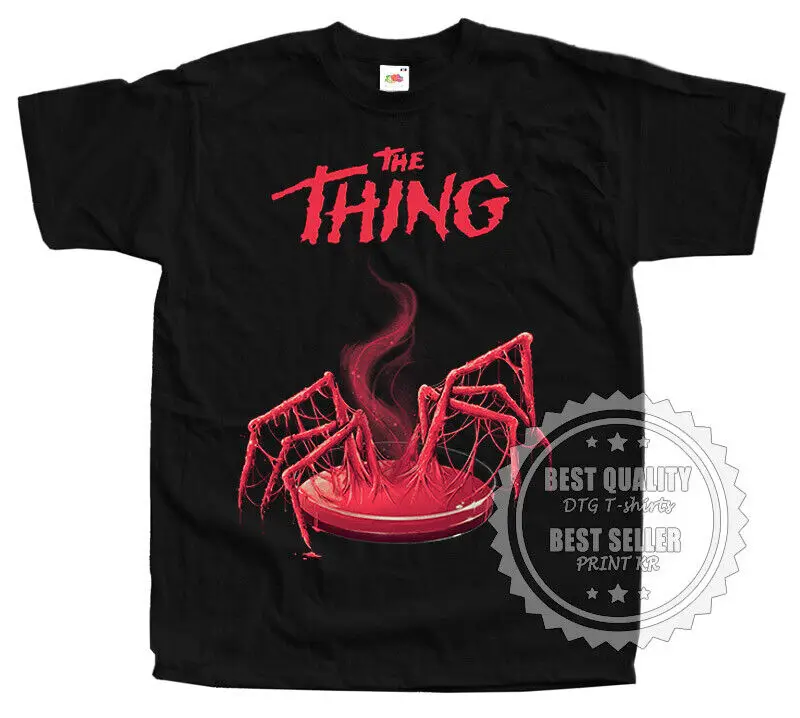 

The Thing v25 T SHIRT Horror Movie Poster BLACK All Sizes S to 5XL