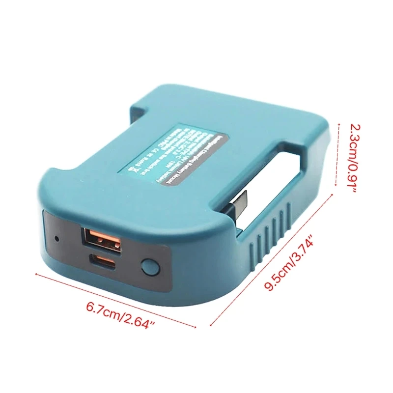 Batterie Halter Stehen Gürtel Schnalle USB Port Typ-C für MWQ DW 18V Lithium-Batterie schnelle Lade Adapter