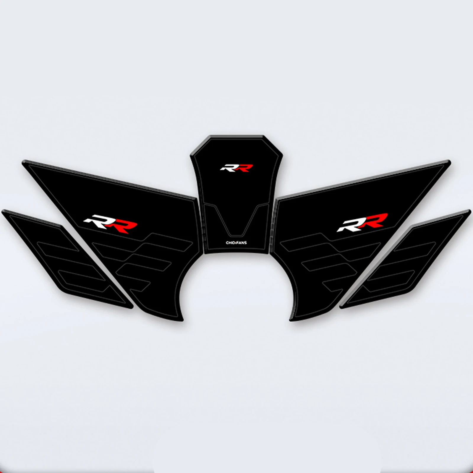 

Fuel Tank Pad Protector Stickers Compatible with VOGE RR660S 2024 Motorcycle Rubber Knee Grip Traction Pads