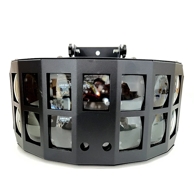 

Uponelite DJ Lights Mobile RGBW Lyre LED Beam Par Light 30W Mini Double Butterfly Effect Decoration KTV Disco Wedding Party Show