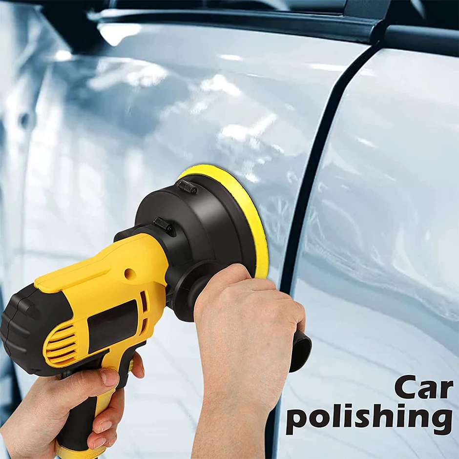 Car Polisher 12 Items Variable Speed Car Detailing Electric Car Polisher Machine Detachable Handle Car Waxing Cleaning Kit