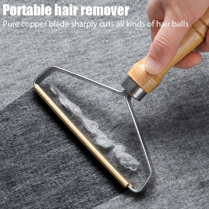 Portable Pet Hair Remover Manual Scraper Lint Cleaner Sticky Brush Cat Hair Removal Brush Hair Removal Tool Cat Accessories