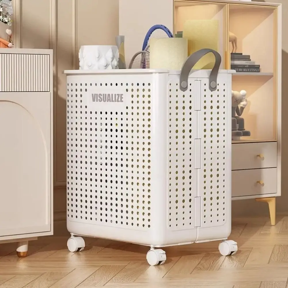 

Toy Storage Basket Fold Laundry Hamper Hollow Storage Box Imitation Rattan Basket High-Capacity Depository Rack Multi-Purpose