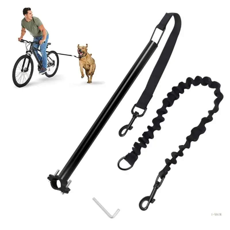 M5TC Dog Bike Leash Attachment Hands Leash Quick Release Dog Exerciser Impact Absorbing System Pull Strength