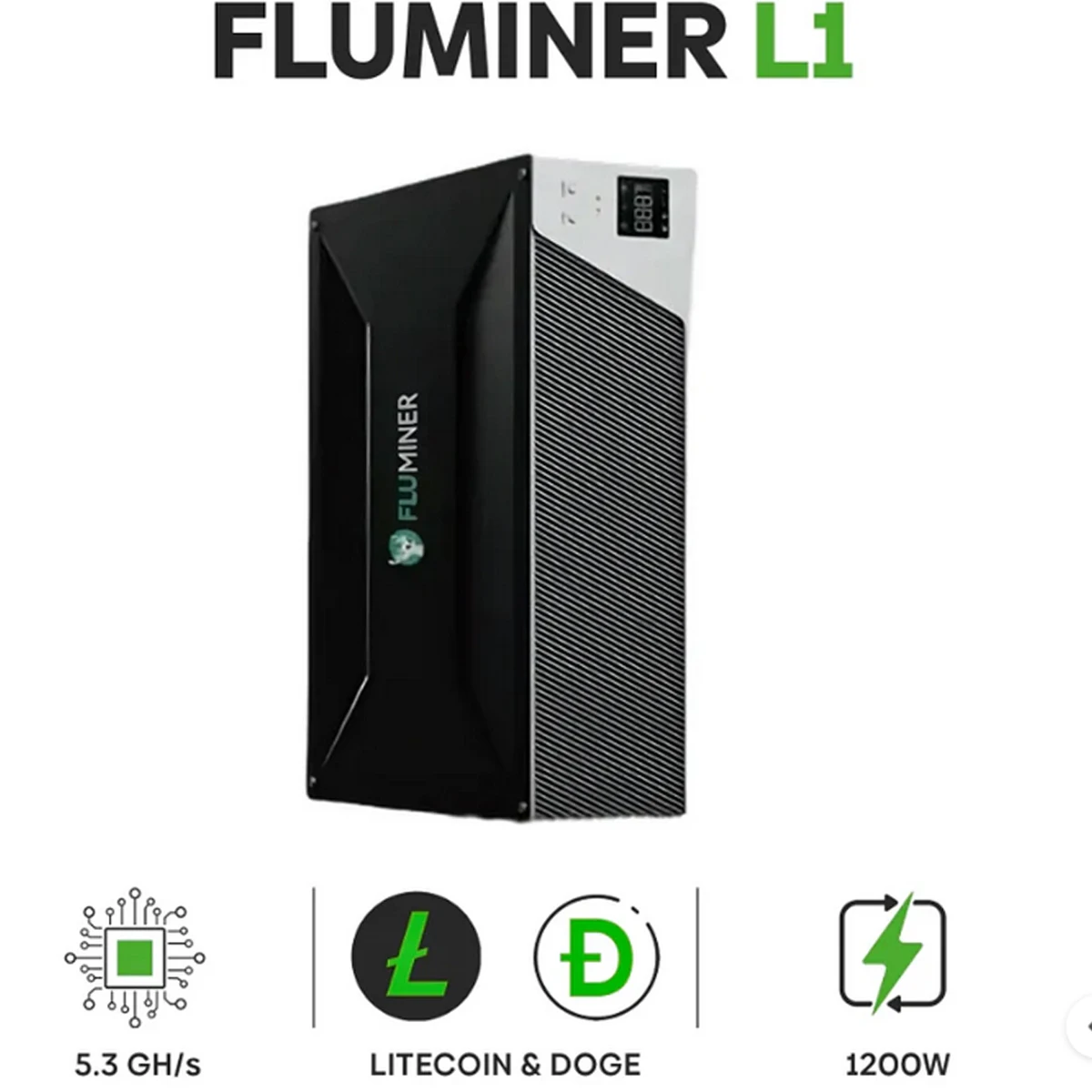 Nuevo Fluminer L1 5,3 Gh/s 1200W Doge LTC BEL algoritmo de minero de monedas Scrypt máquina de minería casera minero ASIC en Stock