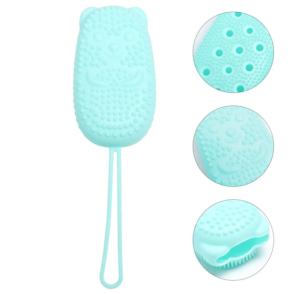 

Shower Brush Back Scrubber Built in Tools Body Exfoliating Smooth Skin Cleaner Back Scrubber Radiant Healthier