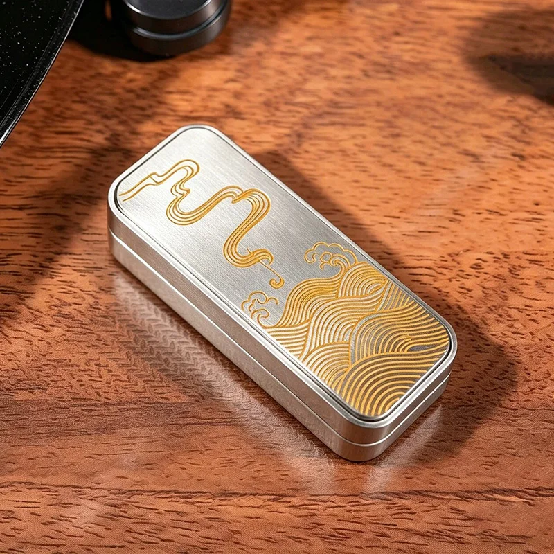 New Fidget Push Card Metal Mechanical Slider EDC Fidget Toys Stainless Steel Stress Relief Sensory Toys Antistress Fidget Slider