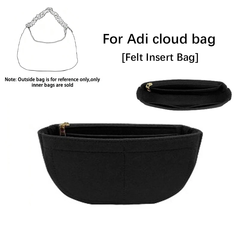 EverToner Multi-Pocket Felt Bag Organizer For Adi cloud Bag Storage The Liner Bag Travel Makeup Insert Handbag Inner Pouch