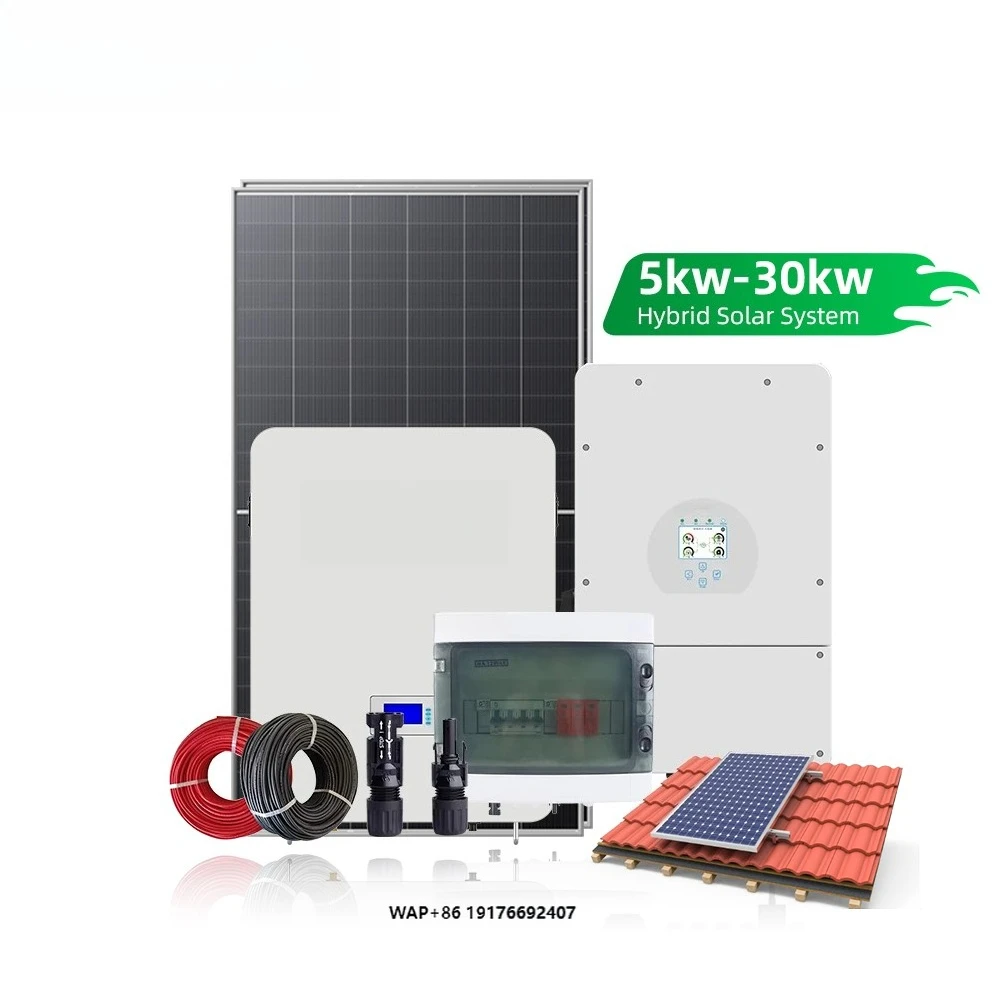off Grid Hybrid 10kw 30kwh Solar Panel Power Battery Storage System Kit De Paneles Solares Para Casa 10 kw for Home