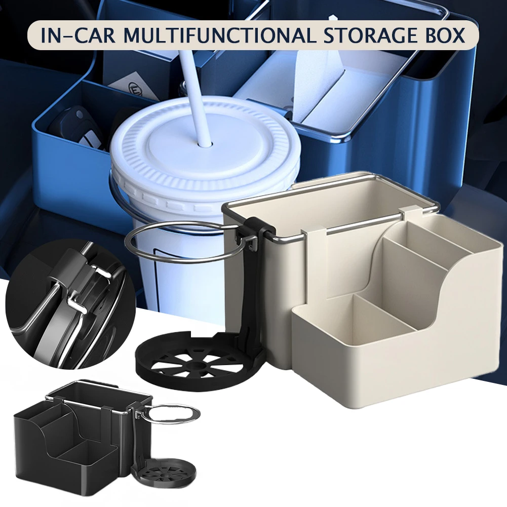 

차량용품 Car Armrest Storage Box Multiple Compartments With Detachable Cup Holder Organizer 자동차용품 Mini Cooper 트렁크정리함 органайзер