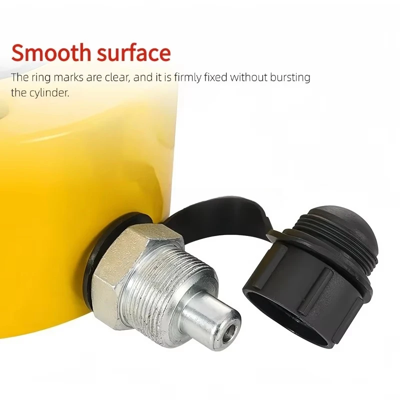 Jack Silinder Ram Hidrolik 100T Portabel Alat Pengangkat Baja 69Mm Profil Rendah dengan Pompa Listrik Manual Beban Kapasitas 10/20/50T