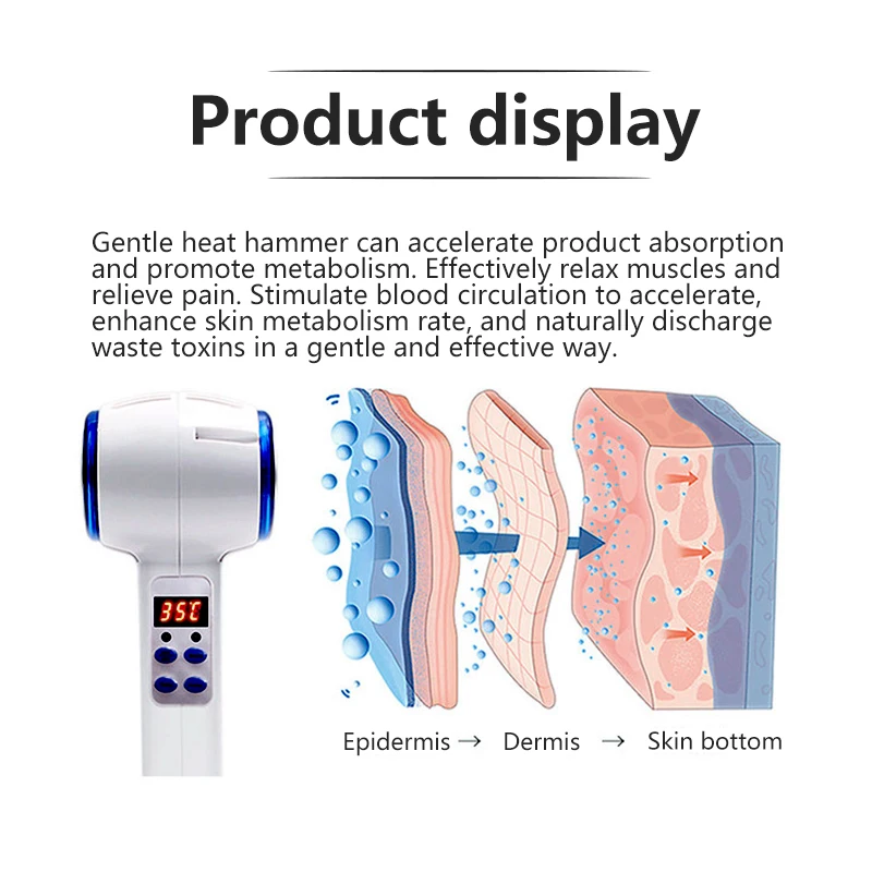 Huidverzorging Apparaat Hot & Koud Therapie Gezicht Stimulators Mini Massage Visage Hamer Huid Kalm Aanscherping Instrument Masazer Doen Twarzy