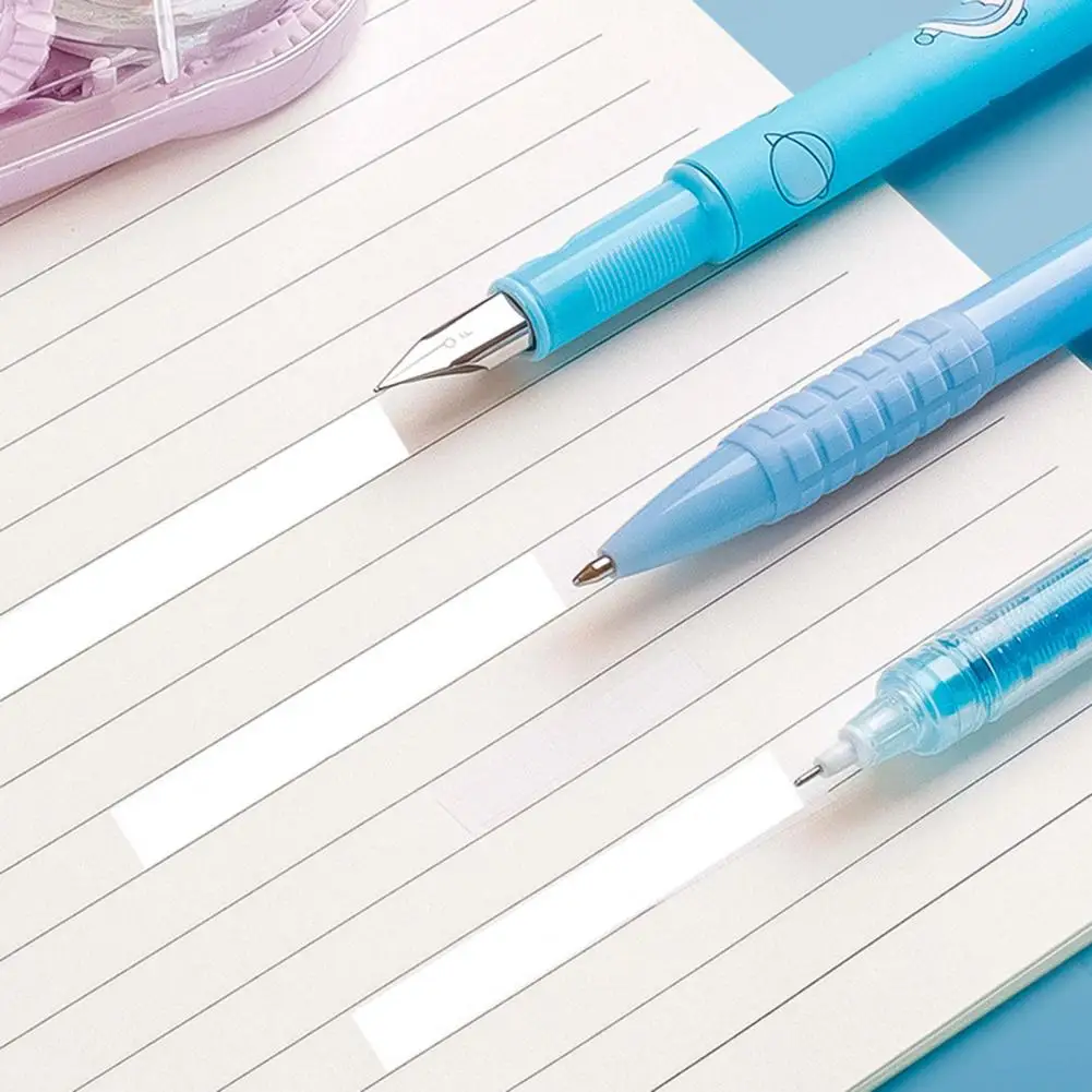 영구 접착 테이프 컴팩트 테이프 그루브, 교정 테이프 롤러 세트, 부드러운 접착 그루브, 학교용 컴팩트 디자인, 6 개