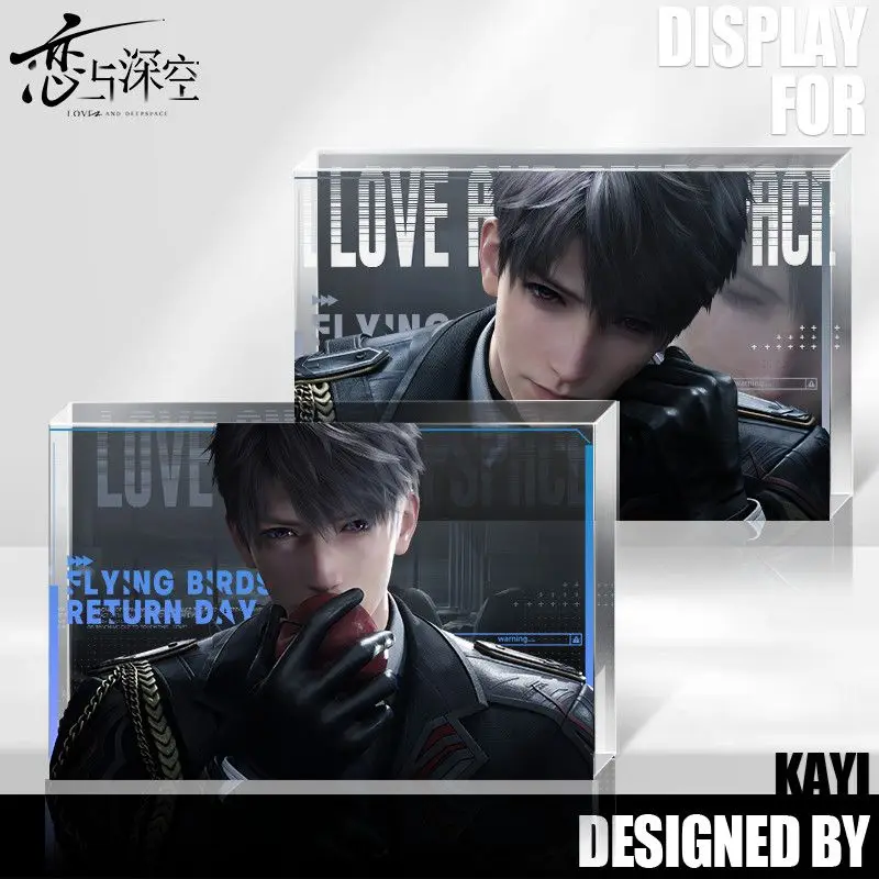 

15cm Love and Deepspace Game Model Acrylic Brick Figure Zayne Rafayel Xavier Sylus High Quality Transparent Bricks Desktop Decor