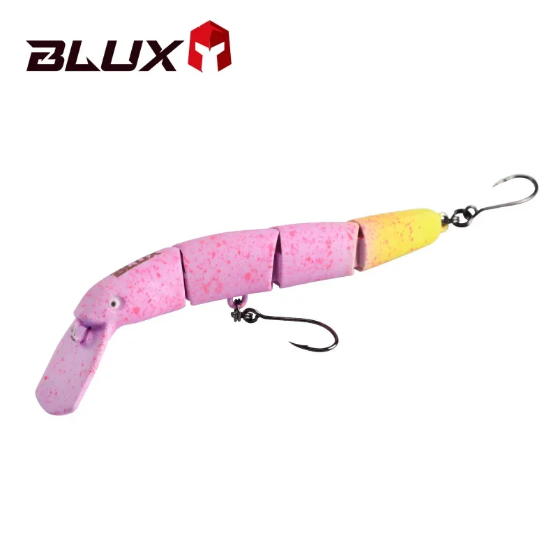 BLUX HYDRAM-S Anzuelo estilo "Minnow", 70mm, 4g, cebo sumergible con nadador, adecuado para pesca de trucha en agua dulce transparente
