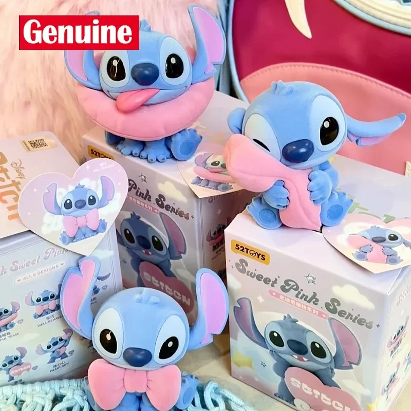 

Disney Official Stitch Action Figure Warm Pink Blind Box Collectible Display Item Toy Gift for Birthday Trendy Blind Box Toys