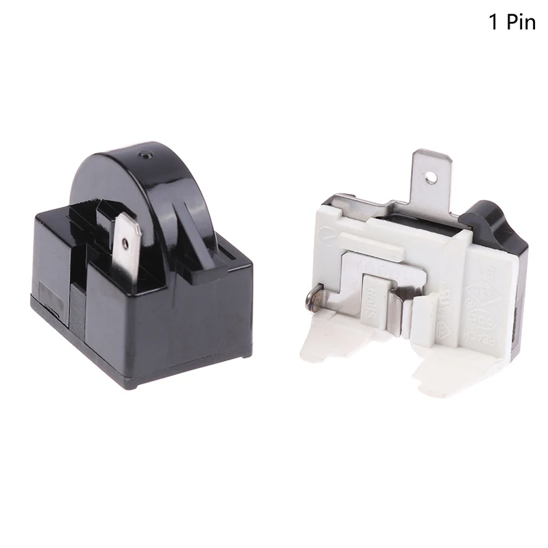 Компрессор холодильника PTC Старточное реле Защита от перегрузки стартера холодильника 1-контактный 15 Ом 1/6H Сменный протектор