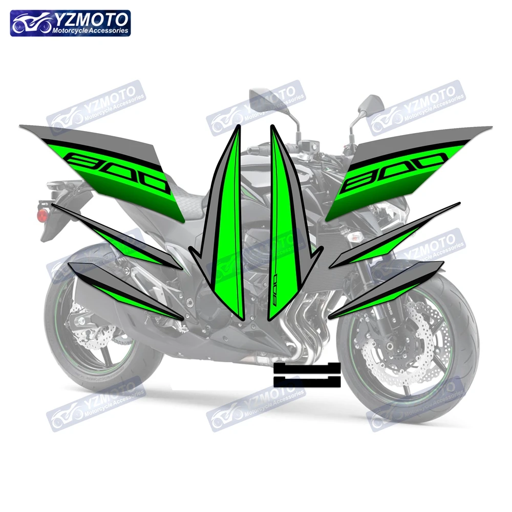 ملصقات إكسسوارات الدراجات النارية Kawasaki Z800 ملصقات زخرفية عاكسة للضوء مقاومة للماء على شكل زهرة سحب #6