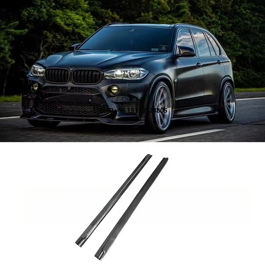 

3D Design Carbon Fiber Side Skirts Body Kit for F85 X5M F86 X6M 2016+ Side Bumper Lip Skirt Splitter Car Parts