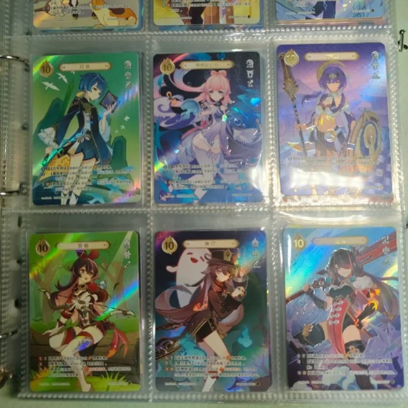 

Genshin Genius Invokation Tcg Zhongli Venti Hu Tao Карты для настольных игр Коллекционные модные игры Аниме Периферийные устройства Подарок для фанатов
