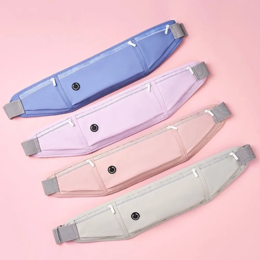 Three-section Running Waist Bags Waterproof Multi-function Marathon Running Bag Belt Bag Case Sports Phone Bag Outdoor Riding