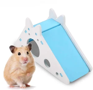 1 BUAH Rumah Hamster Peliharaan Warna-warni dengan Tangga dan Seluncuran Rumah DIY Mainan Persembunyian Hidup untuk Tupai Gerbil Hamster Hewan Kecil 8 sangkar tupai penjualan terbaik - №