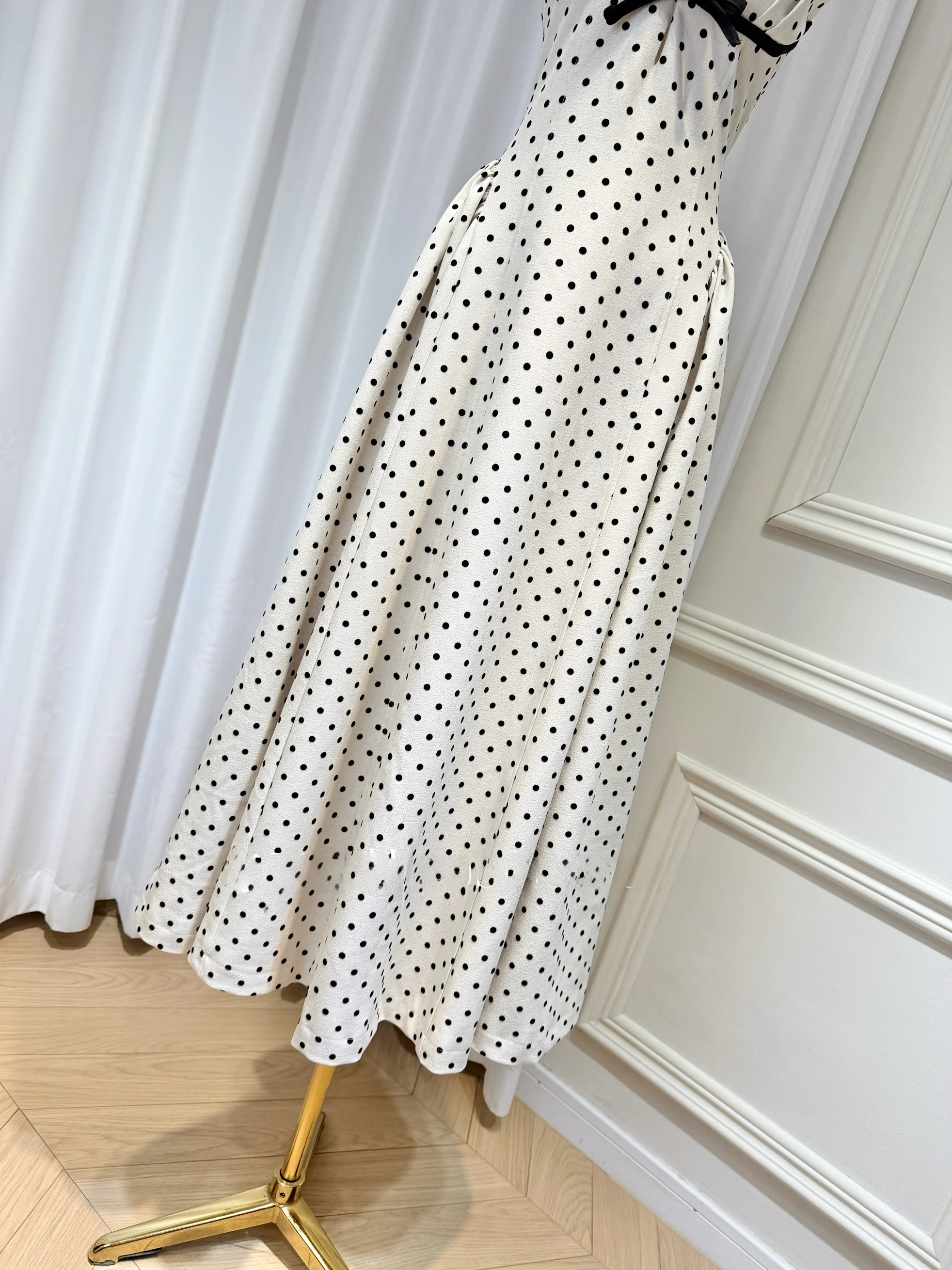 

Ele Long Dr Polka Dot Deep V Ne Strapl Waist Cinched Bodycon Dr Bal High Waist Summer Cotail Dr