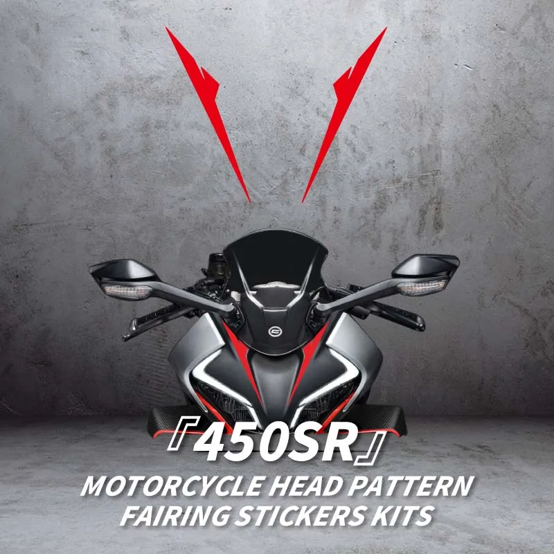 For CFMOTO 450SR motorcycle head trim line pattern sticker kit Scratch occlusion Decal can be selected style decoration personal