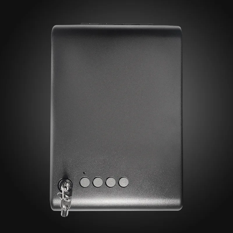 Password European and American pistol safe four-digit rubber physical button key to open all-steel personal items storage