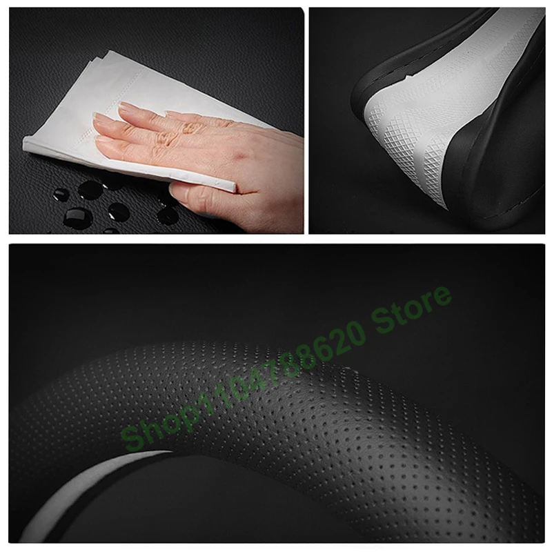 أغطية عجلة القيادة من جلد الغزال الناعم غطاء مقبض غير قابل للانزلاق لـ Lynk & Co 10emp 2025 2026 الملحقات الداخلية