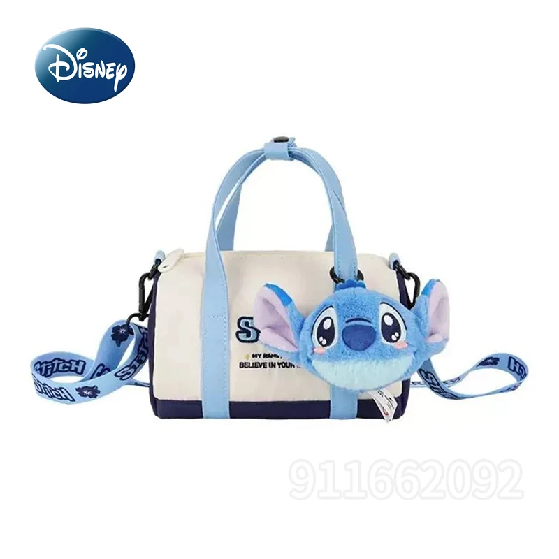 

Disney Stitch New Women's Handbag Luxury Brand Original Women's Bag 2-piece Cartoon Fashion Girl One Shoulder Crossbody Bag