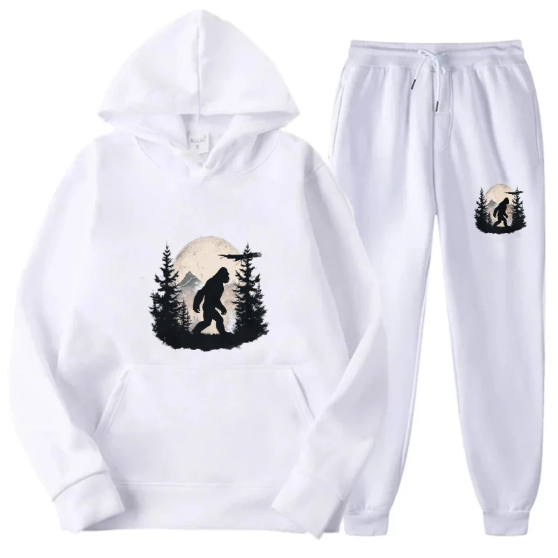 مجموعة هوديي بتصميم وحدة تحكم ألعاب مطبوعة باللون الأبيض لملابس الألعاب غير الرسمية #4