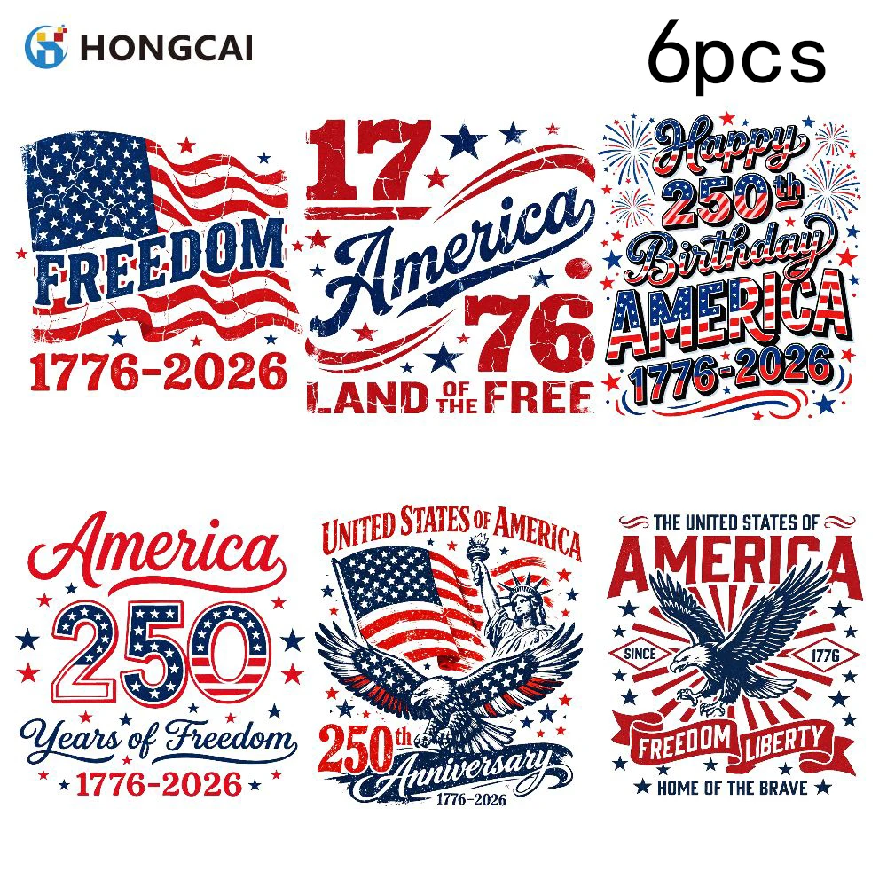 

Набор из 6 наклеек к 250-летию США – ретро-наклейки с эффектом состаривания, приклеиваемые и моющиеся.