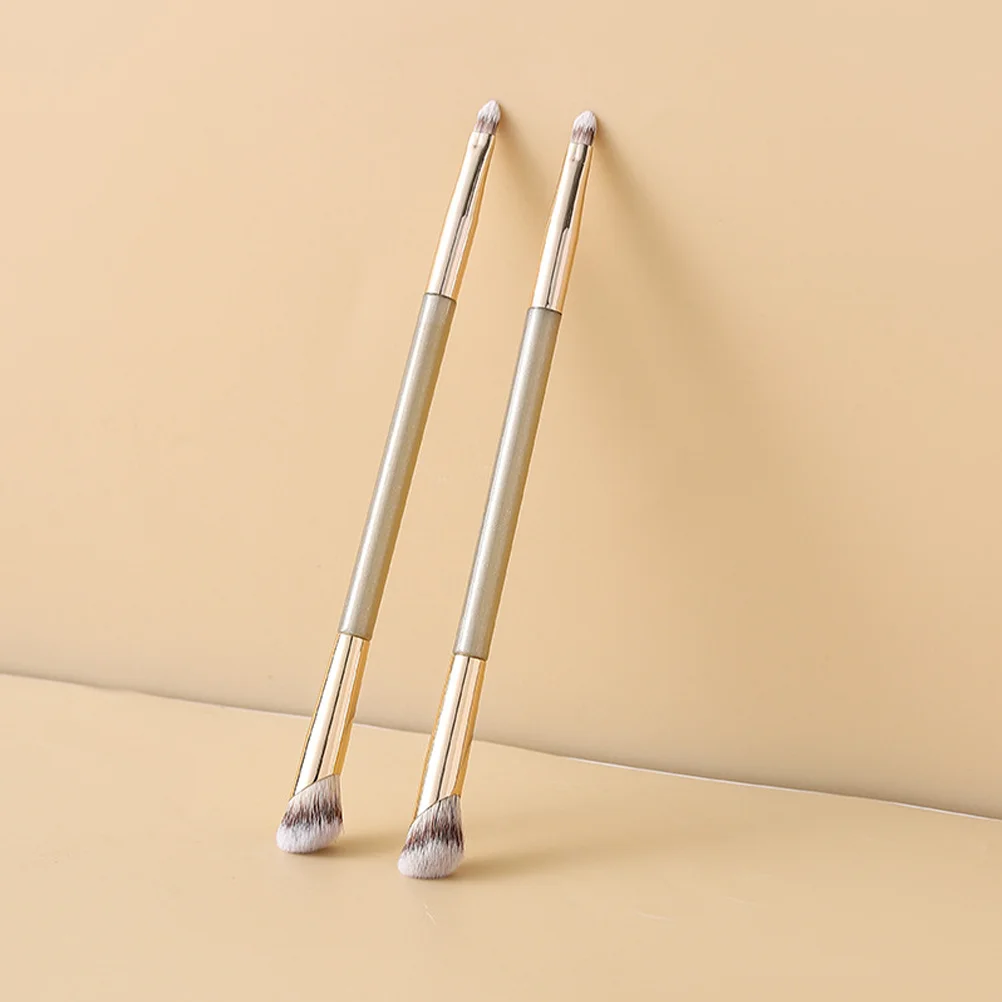 4-teiliges Dual-End-Make-up-Pinsel-Set für Concealer, Kontur, Augen, Nase, Rouge, Textmarker, Reise-Make-up-Tools, Rouge-Pinsel