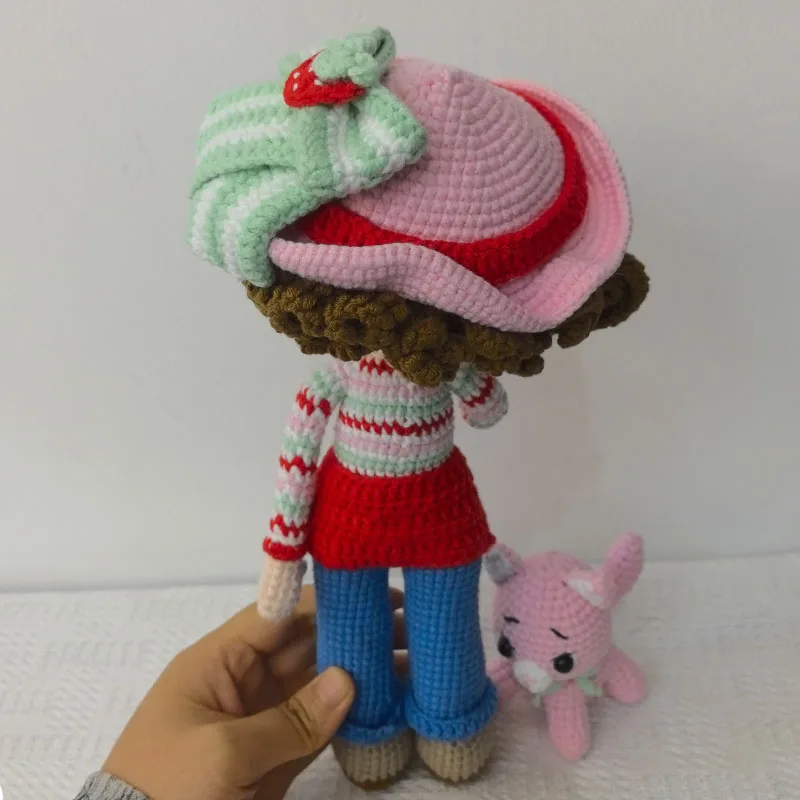 Crochet Dolls Anime Doll Strawberry Shortcake-Sevdece Birthday Gifts Home Deco Finshed Dolls