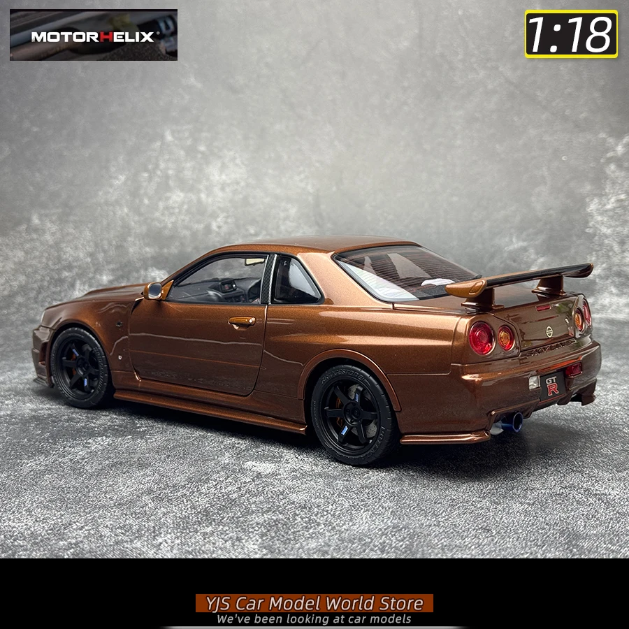 MOTORHELIX MH 1:18 scale collection R34 EK9 W221 S2000 FD2 FL5 metal car model Holiday gift collection