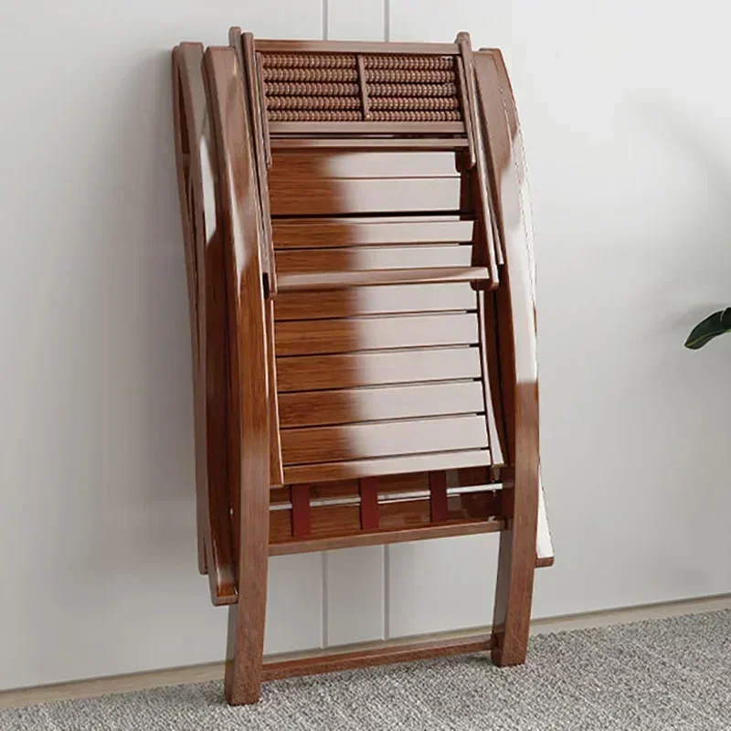 Leisure Home Bamboo Rocking Chair Adult Balcony Relax Relaxing Recliner Armrest Folding Bed Living Room Sedie Home Furniture