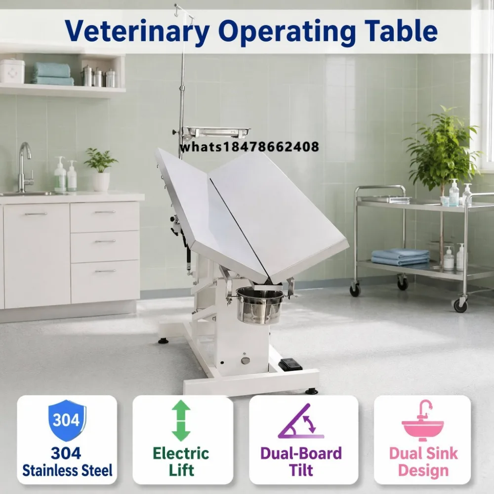 EUR VET pet operating table, electric pet operating table, stainless steel electric veterinary operating table